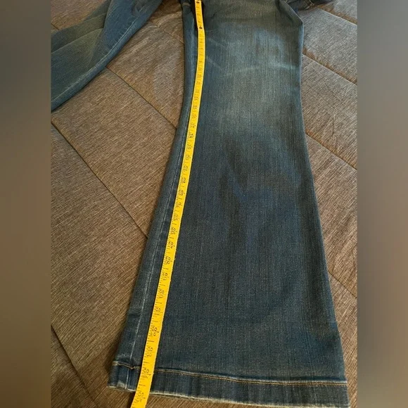 Spanx Kick Flare Jeans Vintage Indigo Pull On Women’s Size 2X Tall - Picture 11 of 13